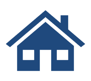 Blue Water Mortgage House Icon